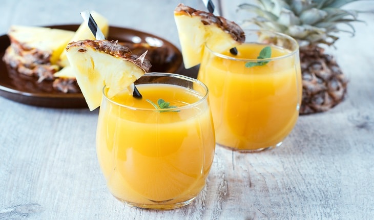 Pineapple with Its Juice - Bromelain